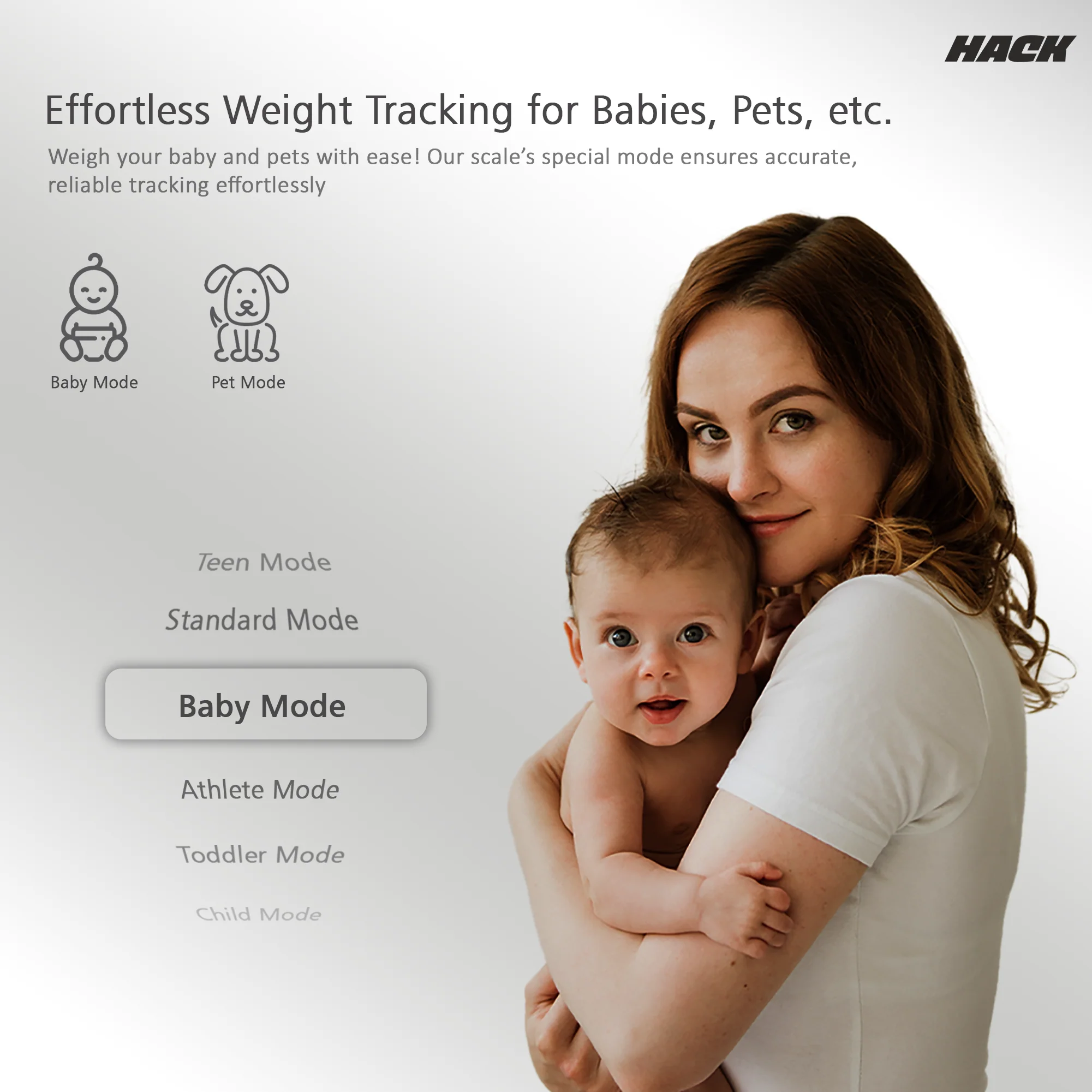 Hack Athletics BMI Body Weighing Scale Black - Image 4