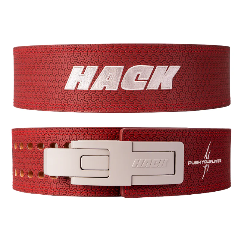 Hack Athletics Premium 13mm Lever Belt Signature Red (4 Claw) - Image 3
