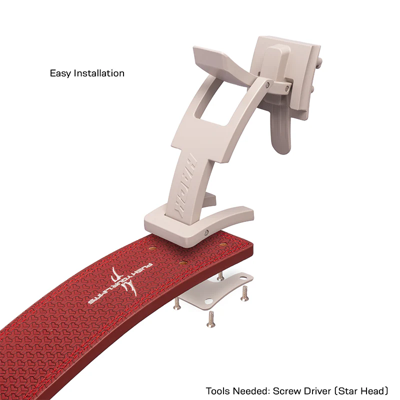 Hack Athletics Premium 13mm Lever Belt Signature Red (4 Claw) - Image 4