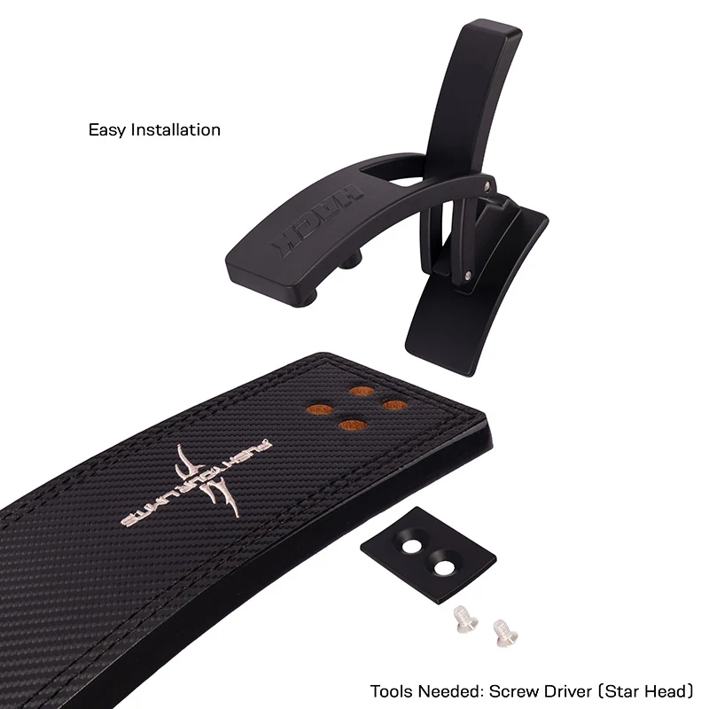Hack Athletics Premium 13mm Lever Belt Carbon Fiber (2 Claw) - Image 4