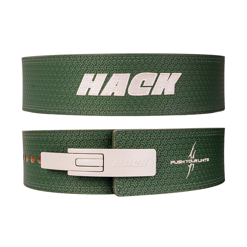 Hack Athletics Premium 13mm Lever Belt Signature Green (2 Claw) - Image 3