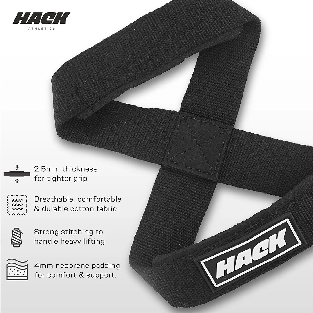 Hack Athletics Figure 8 Lifting Straps - Image 3