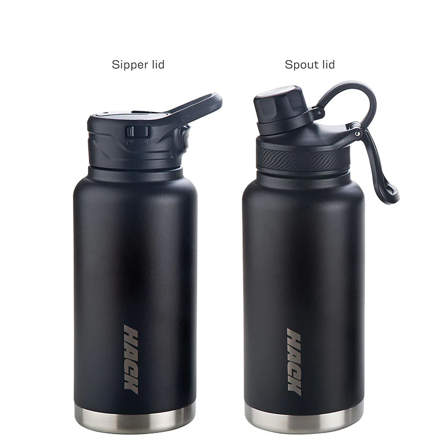 Hack Athletics Premium Hydra Water Bottle Black | 950ML - Image 5