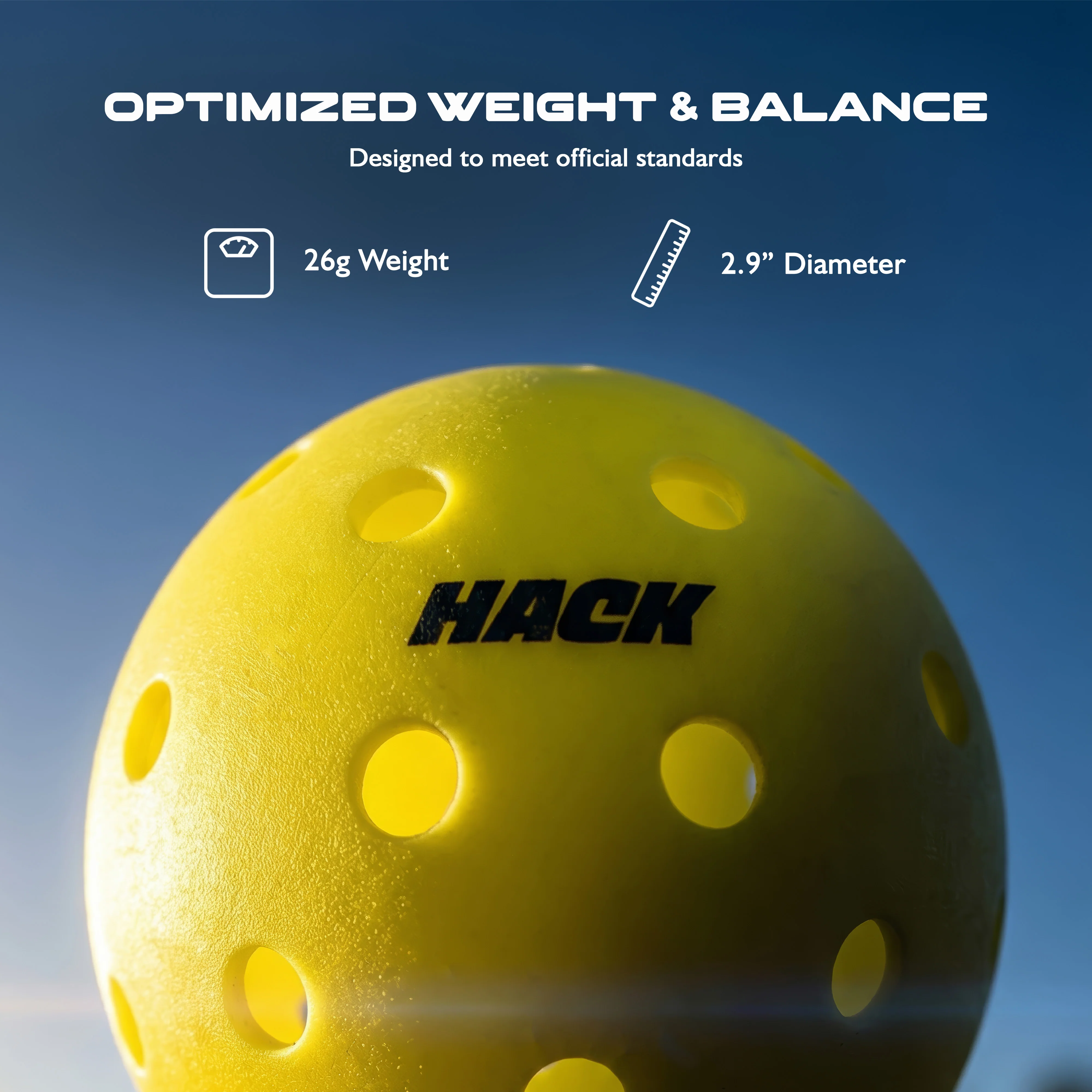 Hack Athletics Rapid Pro Pickleball - 40 holes - Image 5
