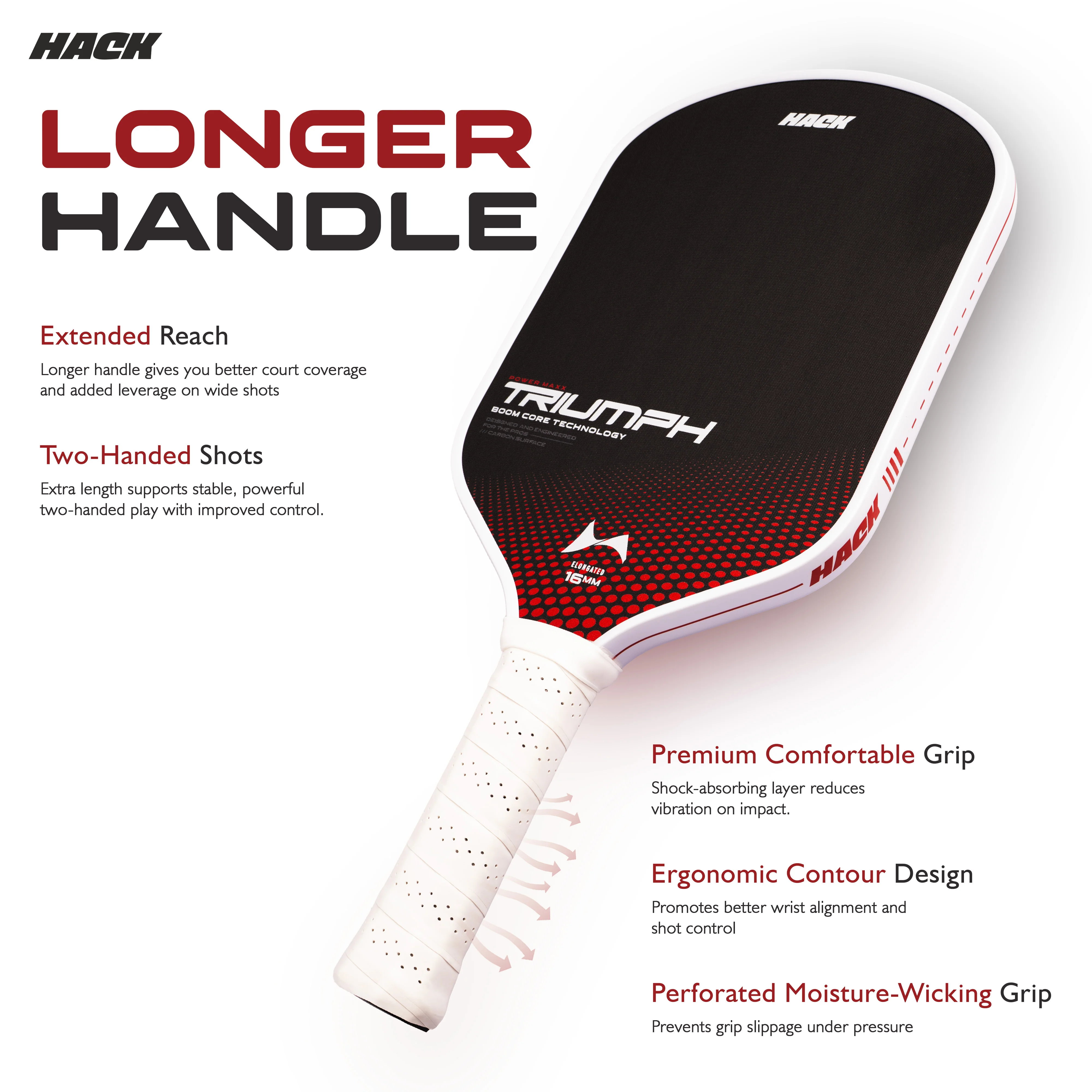 Hack Athletics Triumph Power Core Pickleball Paddle - Image 4
